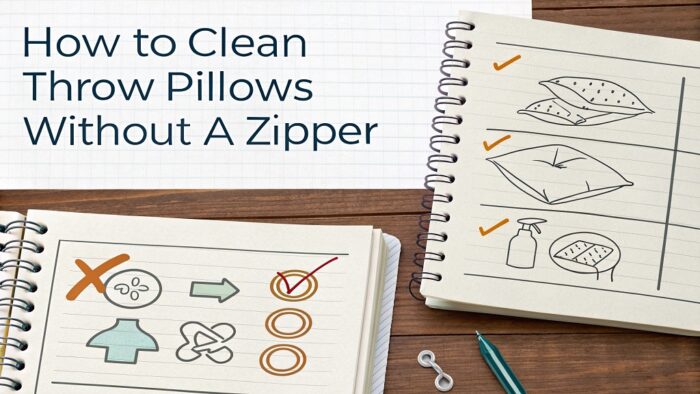Sprucing Up Your Space: How to Clean Throw Pillows Without a Zipper
