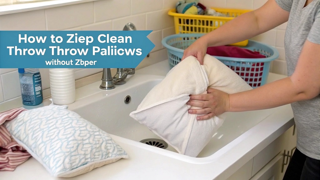 How do you clean pillows that cannot be washed