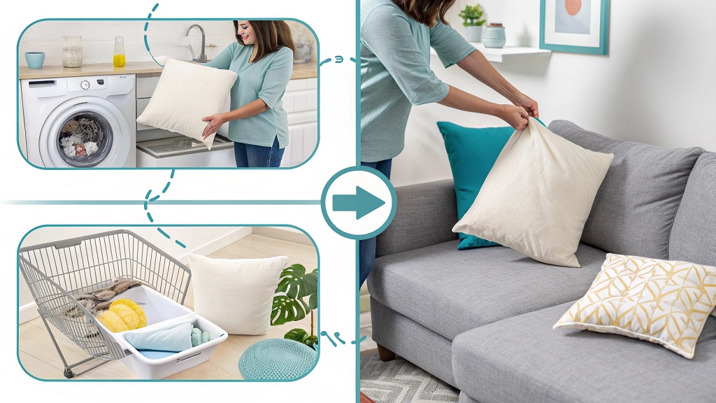 How do you wash cushions with no zip