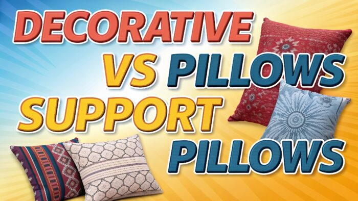 Decorative Pillows vs. Support Pillows: A Comprehensive Comparison