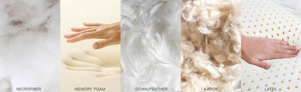 Down vs memory foam vs feather vs latex pillows