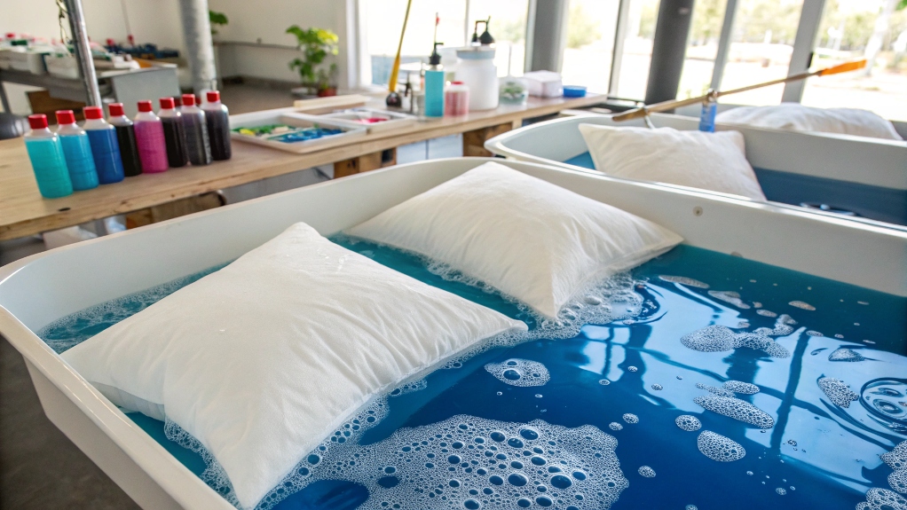 How do you make a white pillow cover