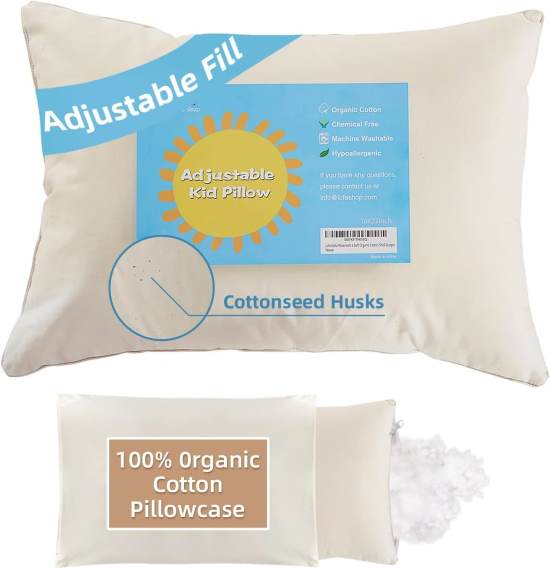 LOFE Organic Cotton Kids Pillow