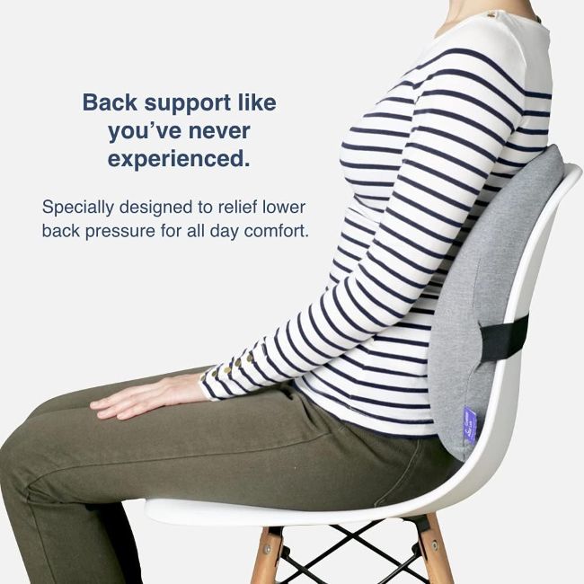 C CUSHION LAB Extra Dense lumbar cushion with supportive foam design for office and car use