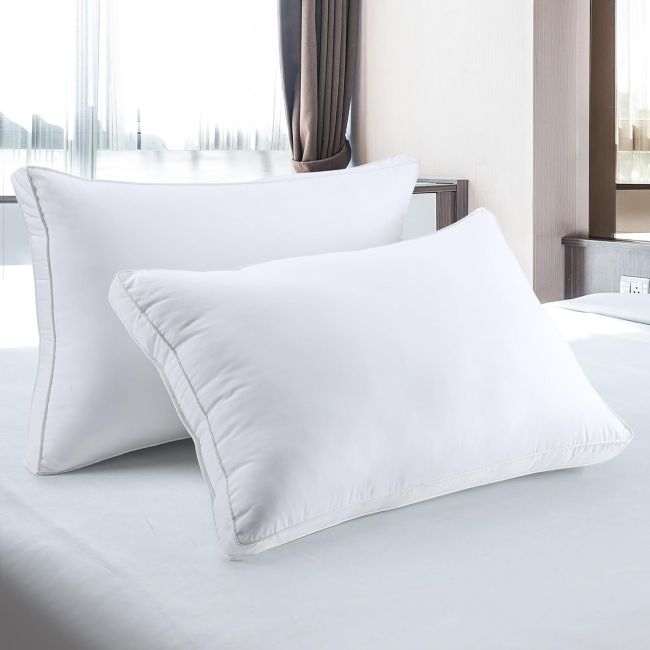 Utopia Bedding cooling bed pillows with gusseted edges for added support
