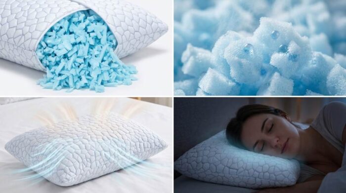 Cooling pillow cover showing breathable sleeping surface