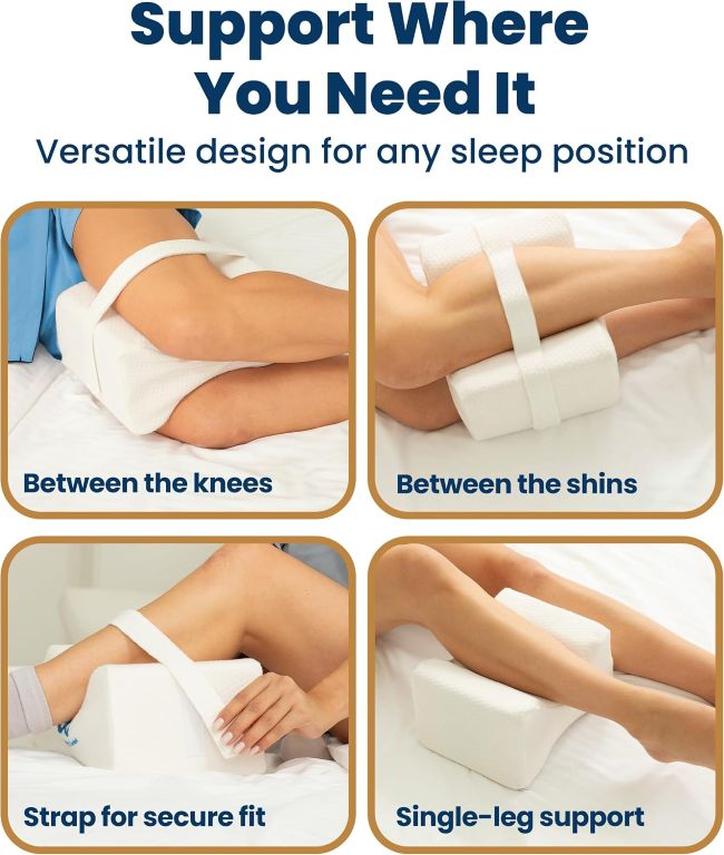 Everlasting Comfort memory foam knee pillow for sleeping