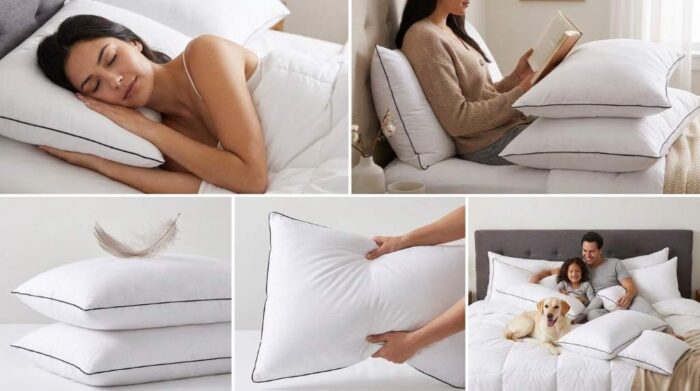 Huxmeyson pillows for side and back sleepers